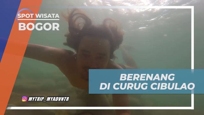 Berenang Menikmati Kejernihan Air Curug Cibulao Bogor