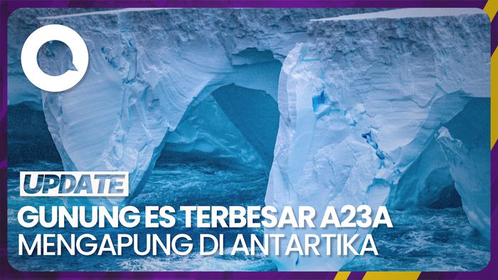 Wujud Gunung Es Terbesar di Dunia yang Mengapung di Antartika