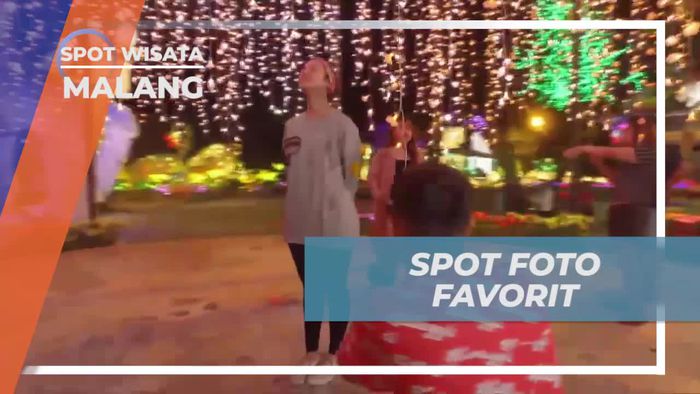 Berfoto Menyusuri Spot Cantik Dengan Warna-warni Lampu Indah, Kota Malang