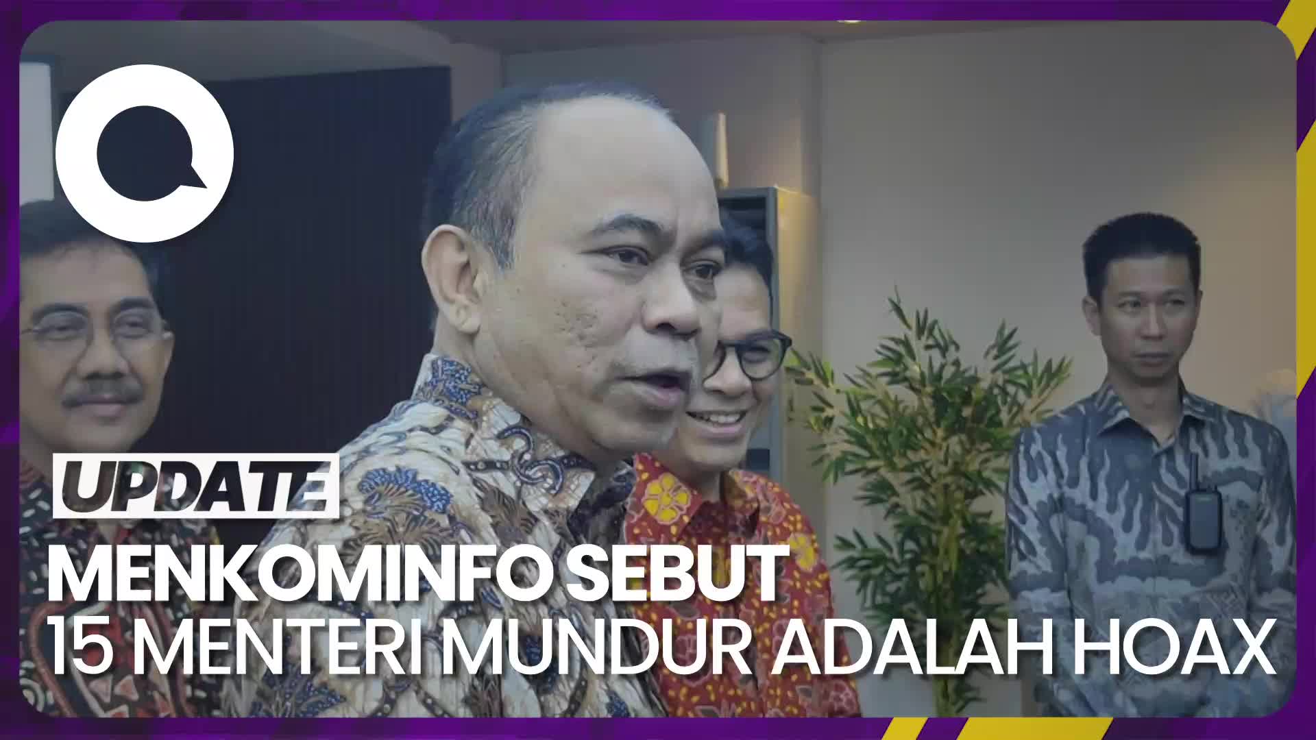 Menkominfo: Isu 15 Menteri Mundur Dari Kabinet Jokowi Tidak Benar