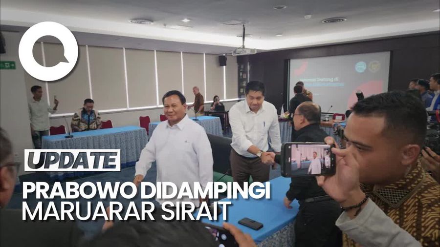 Didampingi Maruarar Sirait, Prabowo Hadiri Dialog PGI