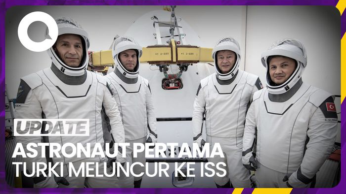 Detik-detik Roket SpaceX yang Bawa Astronaut Pertama Turki Meluncur ke ISS