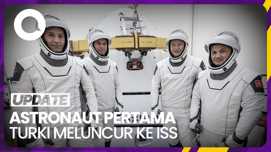 Detik-detik Roket SpaceX yang Bawa Astronaut Pertama Turki Meluncur ke ISS