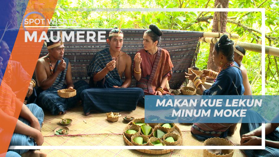 Mencicipi Cita Rasa Kue Lekun dan Minuman Moke Khas Kampung Watublapi, Maumere