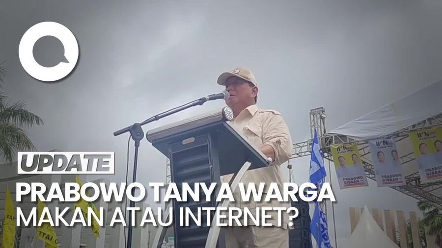 Prabowo: Orang yang Bilang Rakyat Nggak Minta Makan, Otaknya Agak Lambat