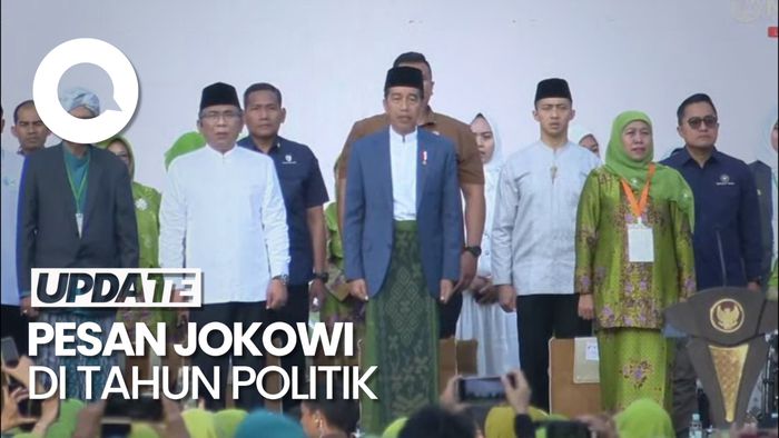 Jokowi di Harlah Muslimat NU: Jangan Gegara Pemilu Saling Hujat