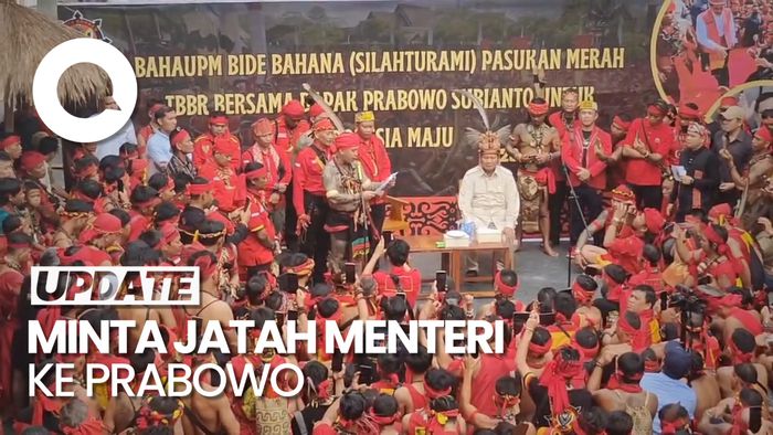Panglima Jilah Minta Jatah Menteri dari Suku Dayak saat Bertemu Prabowo