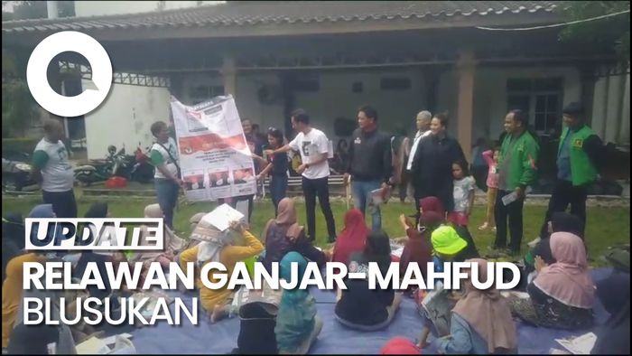 Relawan Ganjar-Mahfud Gelar Aksi Door to Door di Jaktim