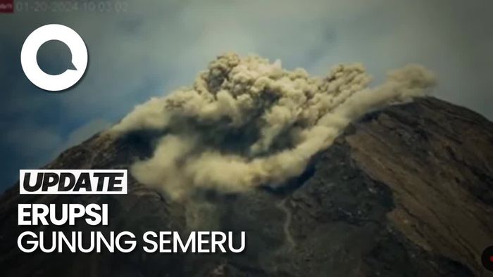 Gunung Semeru Kembali Erupsi, Ketinggian Abu Vulkanik 500 Meter
