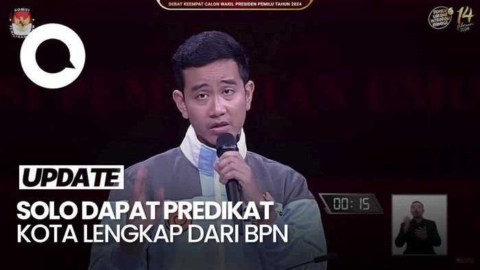 Colek Ganjar, Gibran Bicara Solo Dapat Predikat Kota Lengkap BPN