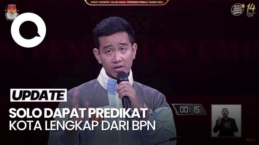 Colek Ganjar, Gibran Bicara Solo Dapat Predikat Kota Lengkap BPN