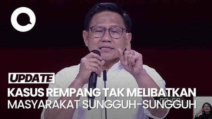 Cak Imin Singgung Kasus Rempang yang Tidak Melibatkan Masyarakat