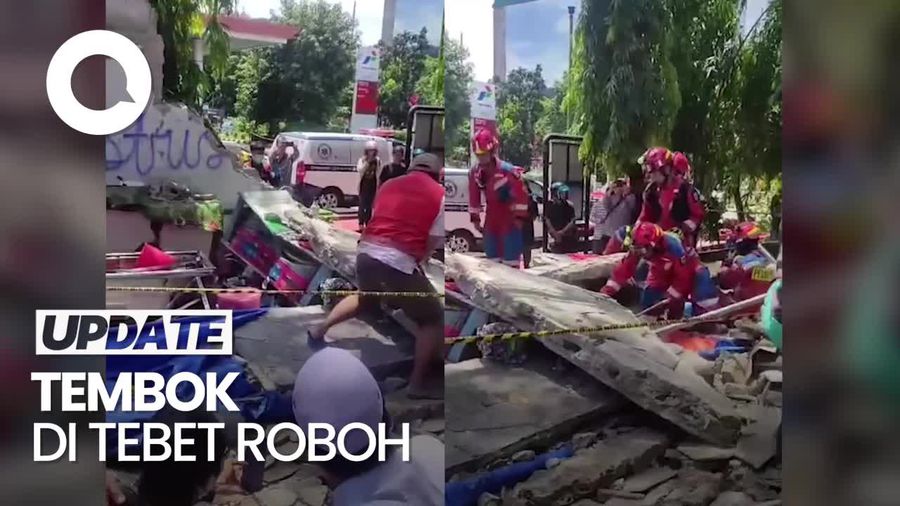 3 Orang Tewas Akibat Tembok Roboh di Tebet, Polisi Turun Tangan