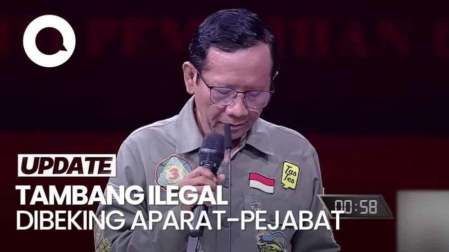 Mahfud soal Tambang Ilegal: Itu Dibeking Aparat dan Pejabat
