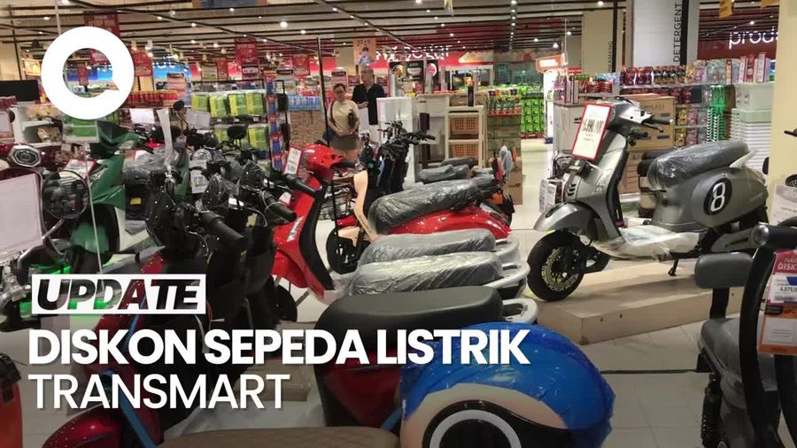 Beli Sepeda Listrik di Transmart, Dapat Potongan Hingga Rp 1 Juta