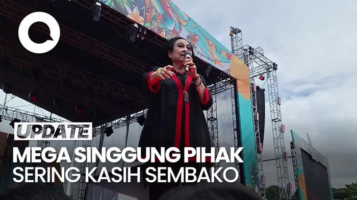 Megawati Sentil Pihak yang Terus-terusan Kasih Sembako: Duitnya dari Mana?