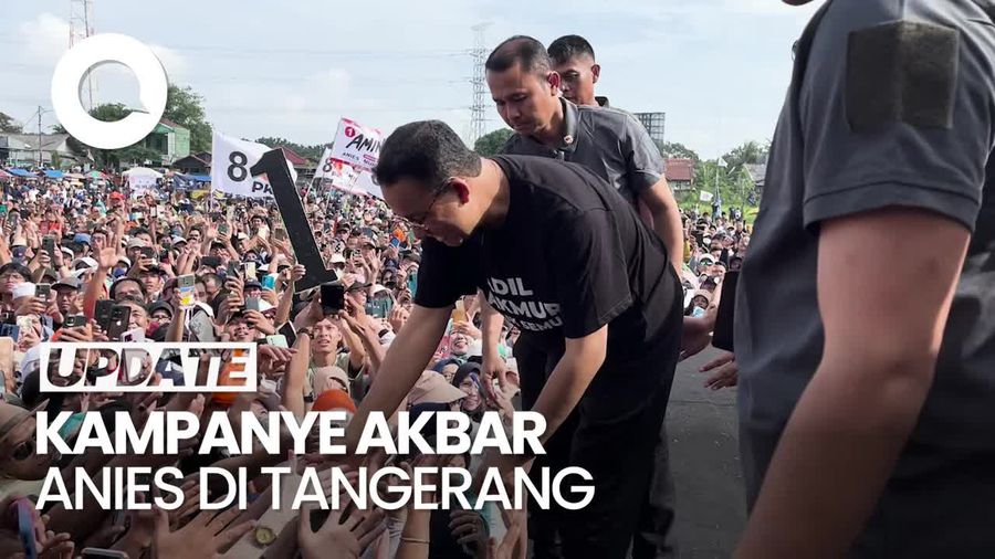 Kampanye Akbar di Tangerang, Anies: Yang di Sini Bukan Orang Bayaran