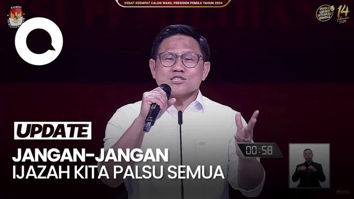 Momen Cak Imin Bicara Etika Jawab Pertanyaan Gibran: Ini Forum Policy