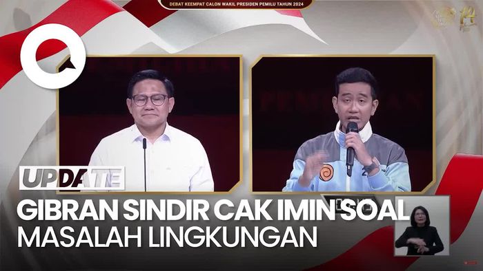 Gibran: Gus Muhaimin Lucu, Tanya Masalah Lingkungan Tapi Pakai Botol Plastik