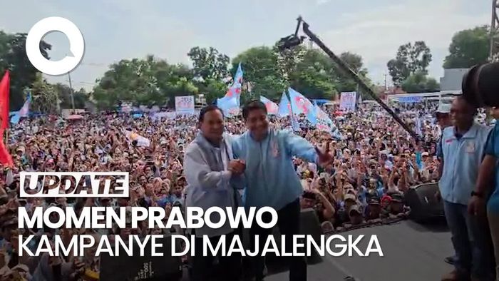 Prabowo Ditemani Maruarar Sirait Kampanye di Majalengka