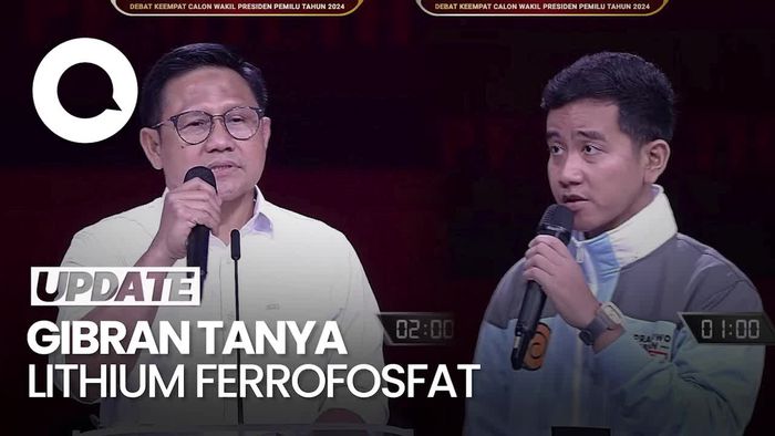 Saat Cak Imin Minta Gibran Jelaskan Lithium Ferrophosphate