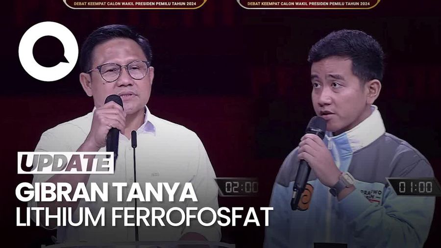 Saat Cak Imin Minta Gibran Jelaskan Lithium Ferrophosphate
