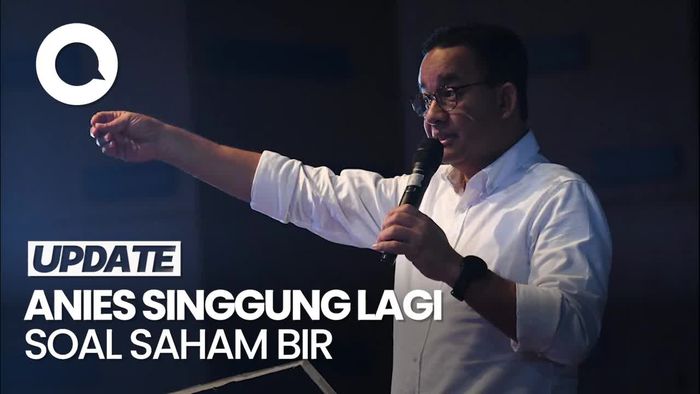 Anies Ungkit Lagi Gagal Jual Saham Bir: Uangnya Rp 1 T di Situ