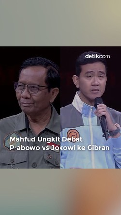 Mahfud Ungkit Debat Jokowi Vs Prabowo ke Gibran