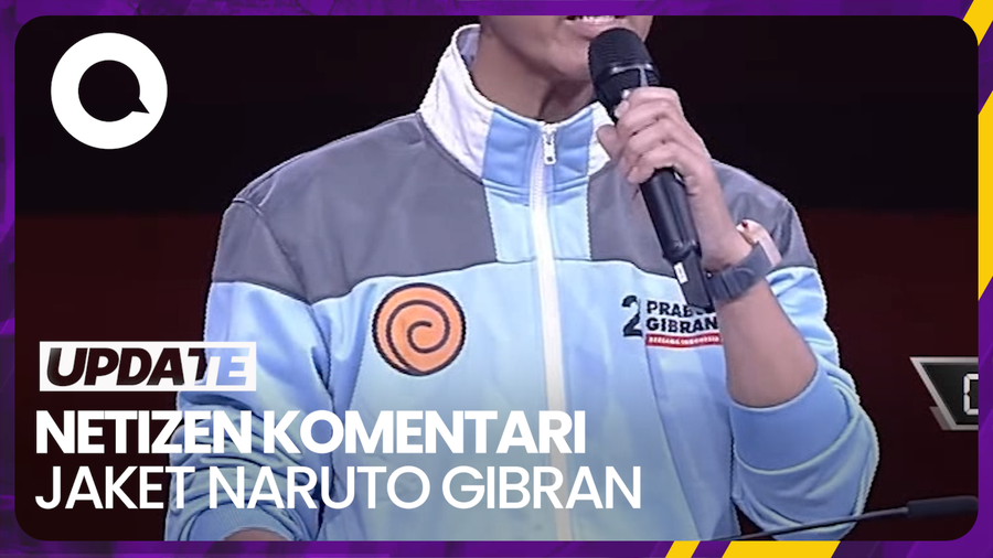 Jaket Naruto yang Dipakai Gibran di Debat Curi Perhatian Netizen