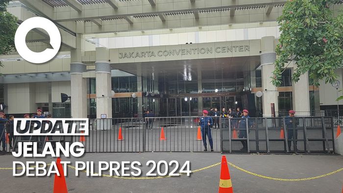 Suasana JCC Jelang Debat Pilpres 2024