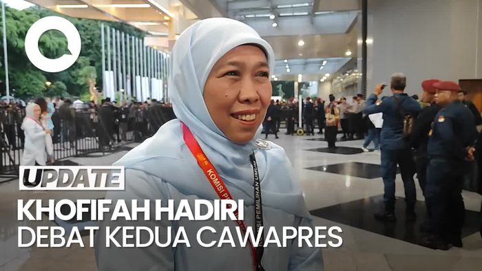 Khofifah Hadir di Debat Kedua Cawapres: Ini Hari Pertama Saya Masuk TKN