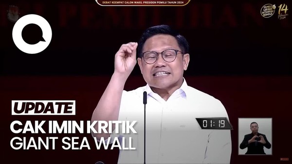 Bicara Krisis Iklim, Cak Imin Kritik Giant Sea Wall-Singgung Etika