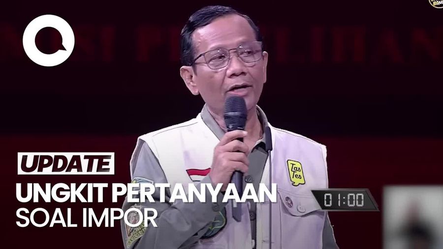 Tanya ke Gibran, Mahfud Ungkit Pertanyaan Prabowo ke Jokowi di 2019 soal Impor