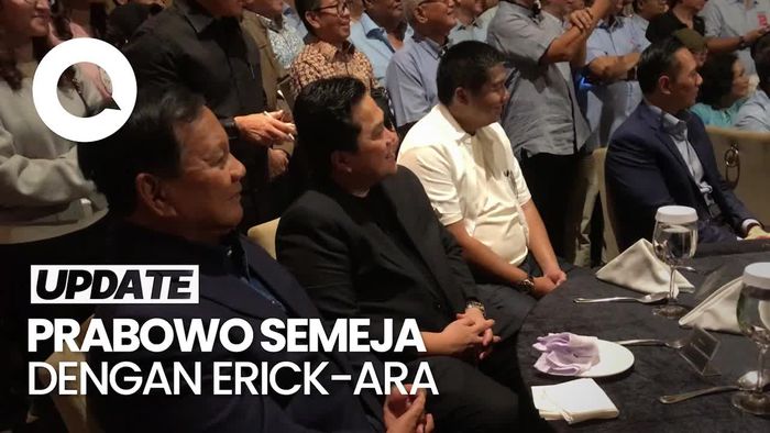 Prabowo Hadiri Acara ETAS Bareng Erick Thohir dan Maruarar