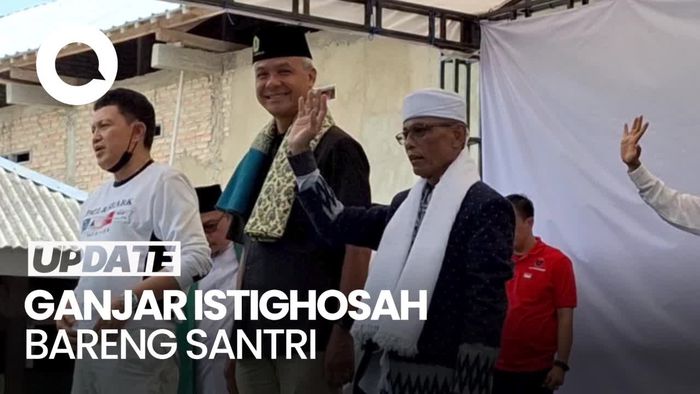 Momen Ganjar Sambangi Ponpes Roudlotussolihin di Lampung Selatan