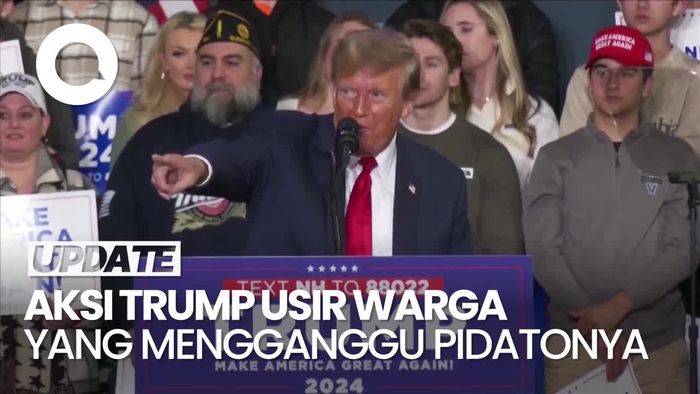 Donald Trump Usir Warga yang Mengganggu Pidatonya saat Kampanye
