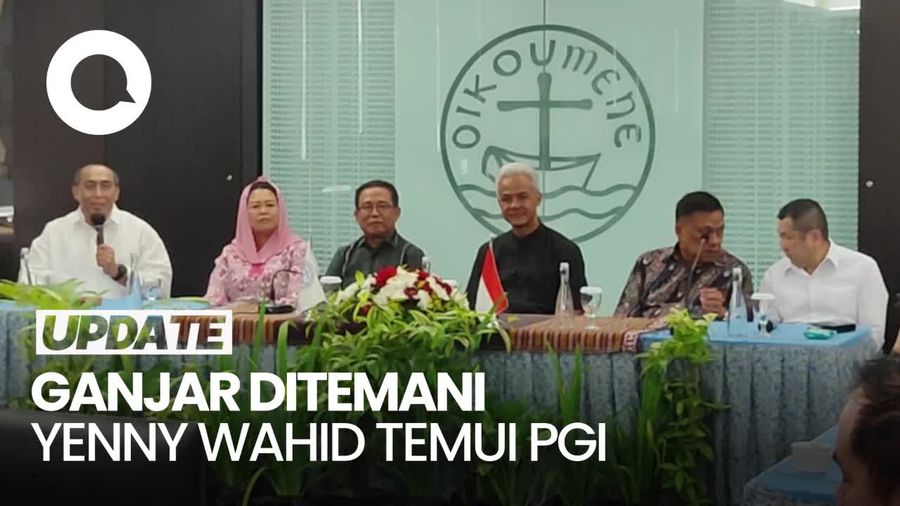Ganjar Temui Persekutuan Gereja-gereja Ditemani Yenny Wahid