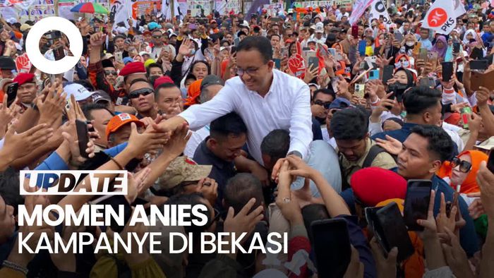 Anies Gelar Kampanye di Bekasi, Simpatisan Penuhi GOR Cikarang