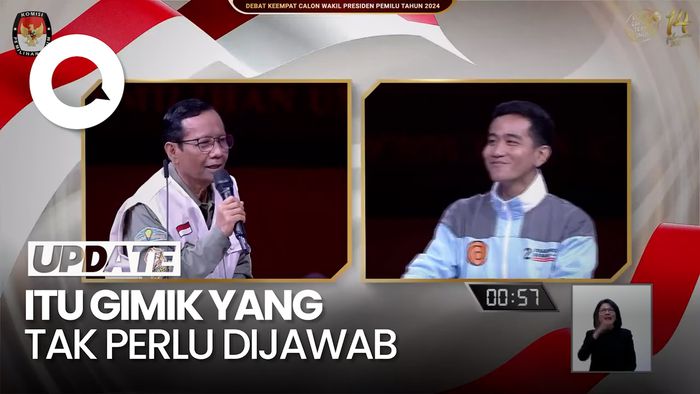 Mahfud Nilai Pertanyaan Gibran di Debat Receh: Itu Gimik Saja