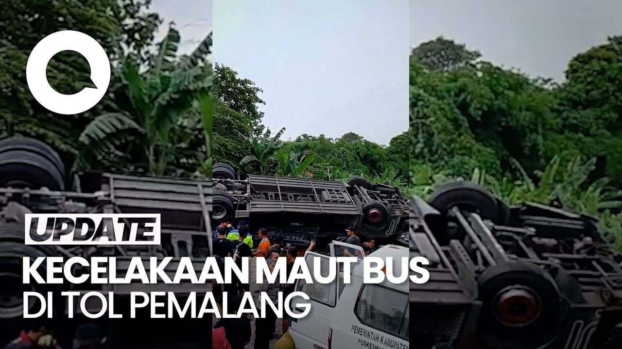 Sederet Fakta Kecelakaan Bus Terjun Dari Atas Tol Pemalang Tewaskan 2 Orang