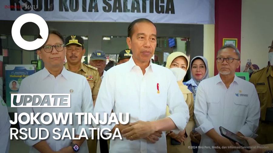 Tinjau RSUD Salatiga, Jokowi Minta Antrean Pelayanan Diperbaiki Lagi