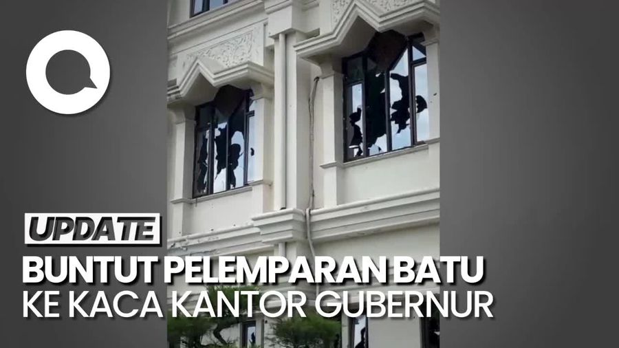 Kaca Kantor Gubernur Pecah Dilempari Massa, Pemprov Lapor ke Polda Jambi