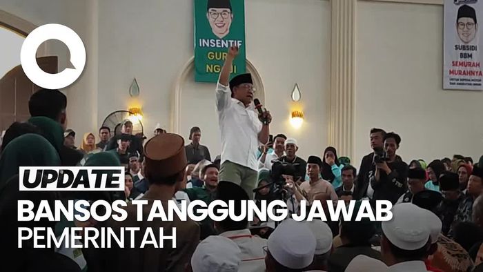 Cak Imin Sebut Bansos Tanggung Jawab Pemerintah, Bukan Individu