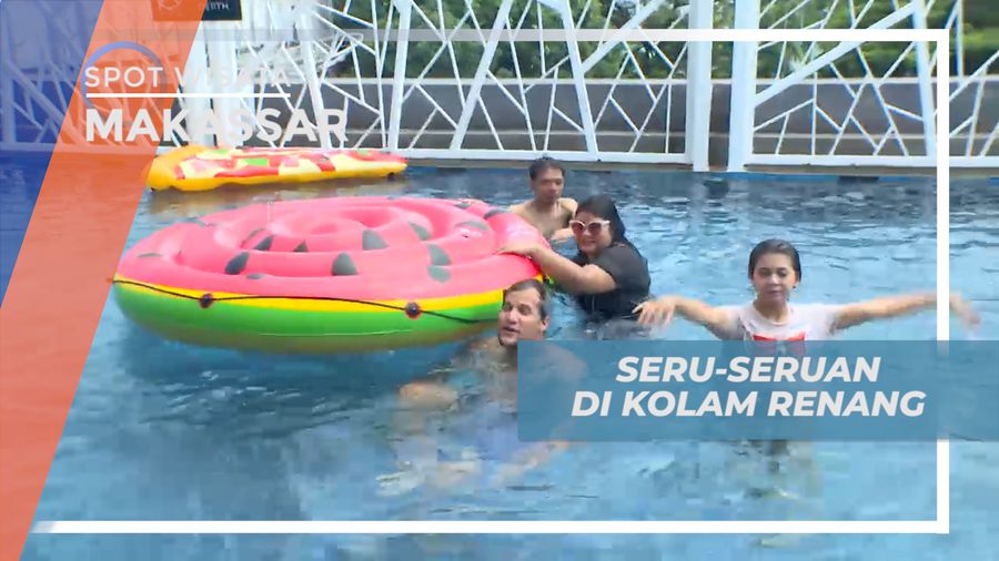 Habiskan Waktu Liburan, Bermain Air Seru di Kolam Renang Hotel, Makassar