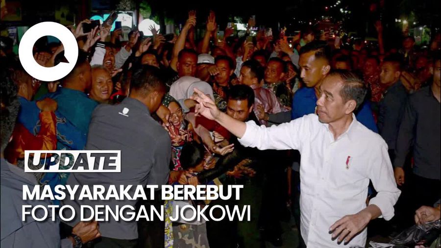 Antusiasme Warga Salatiga Sambut Presiden Jokowi dan Iriana