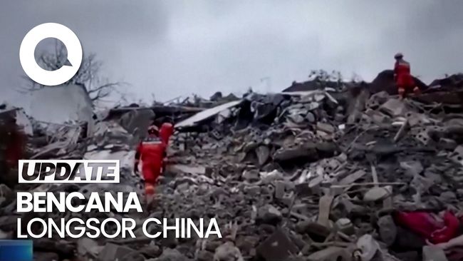 Bencana Tanah Longsor di China: 47 Orang Terjebak dan Tertimbun
