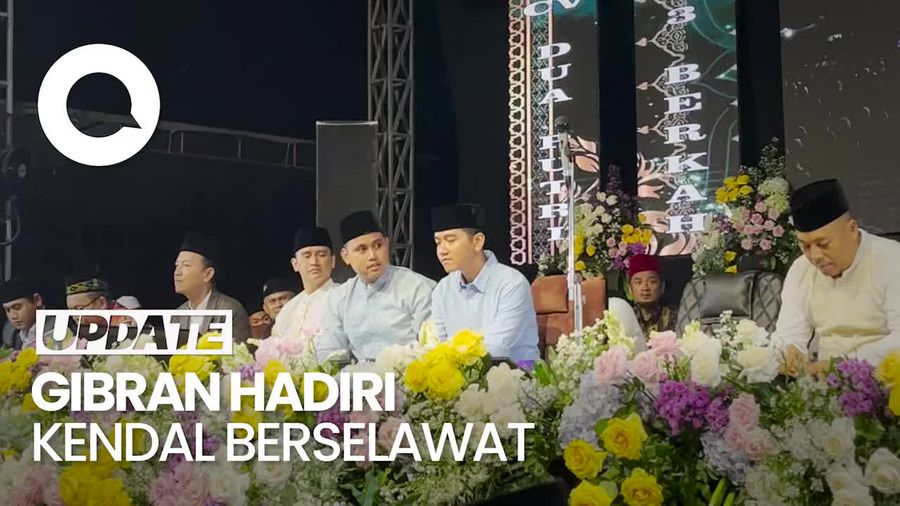 Hadiri Kendal Berselawat, Gibran Bicara soal  Bonus Demografi