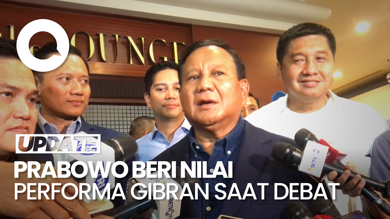 Prabowo Beri Nilai 9,9 Ke Gibran Di Debat Kedua Cawapres