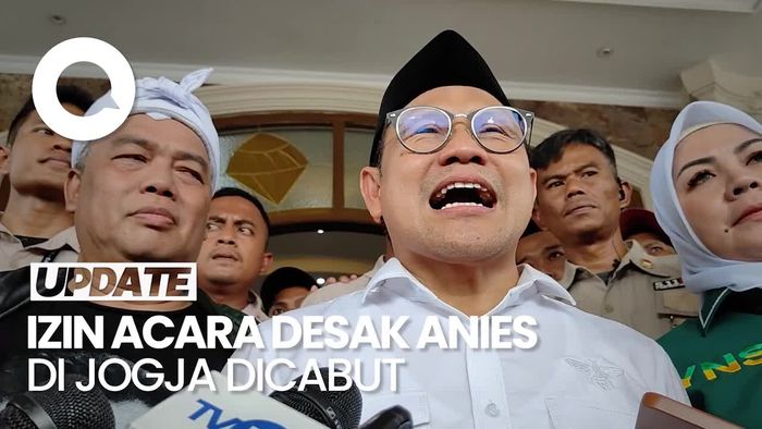 Izin Acara Desak Anies di Jogja Dicabut, Cak Imin Singgung Kepercayaan Publik
