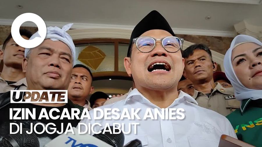 Izin Acara Desak Anies di Jogja Dicabut, Cak Imin Singgung Kepercayaan Publik
